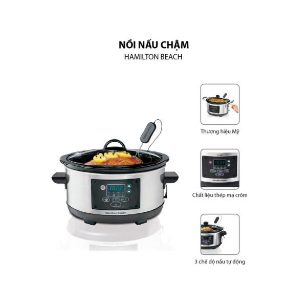 Nồi nấu chậm Hamilton Beach 4.5 lít 33956A-SAU